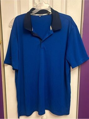 Adidas Men’s Striped Dri Fit Polo Shirt (2XL)